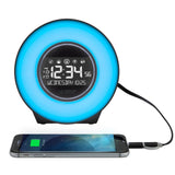 Color Mood Light Alarm Clock with Nature Sounds
