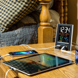 Desktop Dual USB Charging Clock with Alarm and Nap Timer