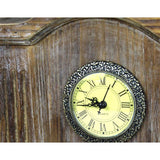 11 in. W x 5 in. D x 12.5 in. H Vintage Wooden Handcrafted Desk Clock